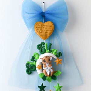 BF085 FIOCCO NASCITA SIMBA CON TULLE